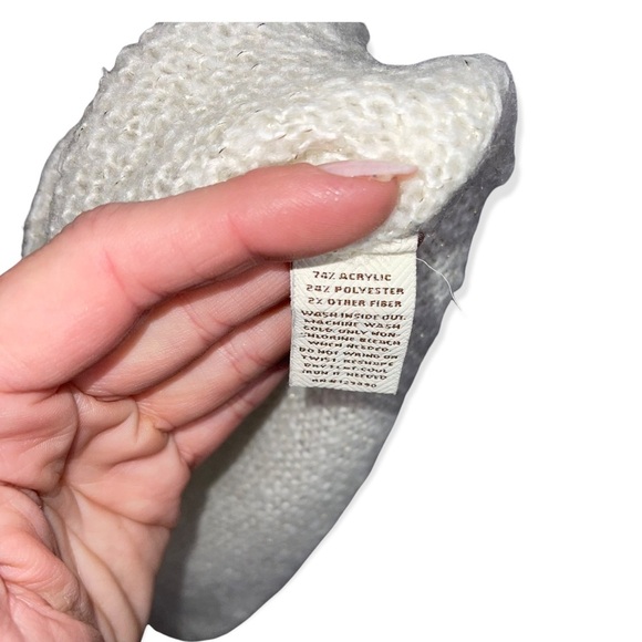 SONOMA Ivory Lightweight Cable Knit Sweater with Gold Metallic Thread S - Picture 6 of 7